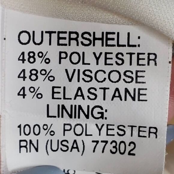 Zara Dress Scoop Neck Capped Sleeve Size Medium Slimming White Black Color Block - Picture 12 of 12